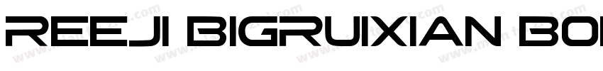 REEJI BigRuixian BoldGB10 Flash字体转换
